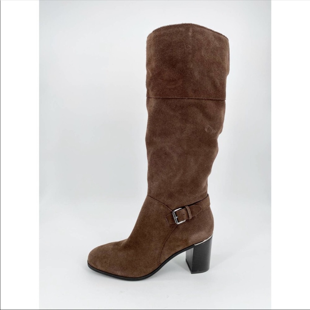 Bandolino Ollia Tall Suede Boot Knee High Block